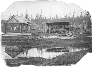 Blockhaus in Badajbo ca. 1935